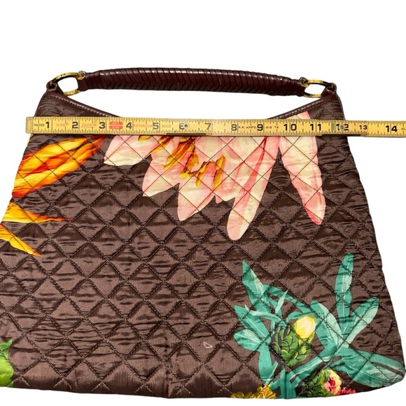 Brooks Brothers Hawaiian Tropical Floral Quilted Women's Beach Vacation Tote Bag - Picture 6 of 15